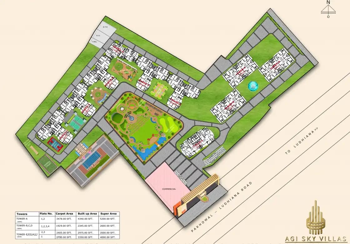 AGI Sky Villas master plan