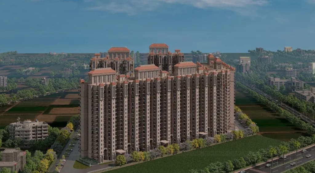 Aerial view of a Mexmon Dreams tower (render)