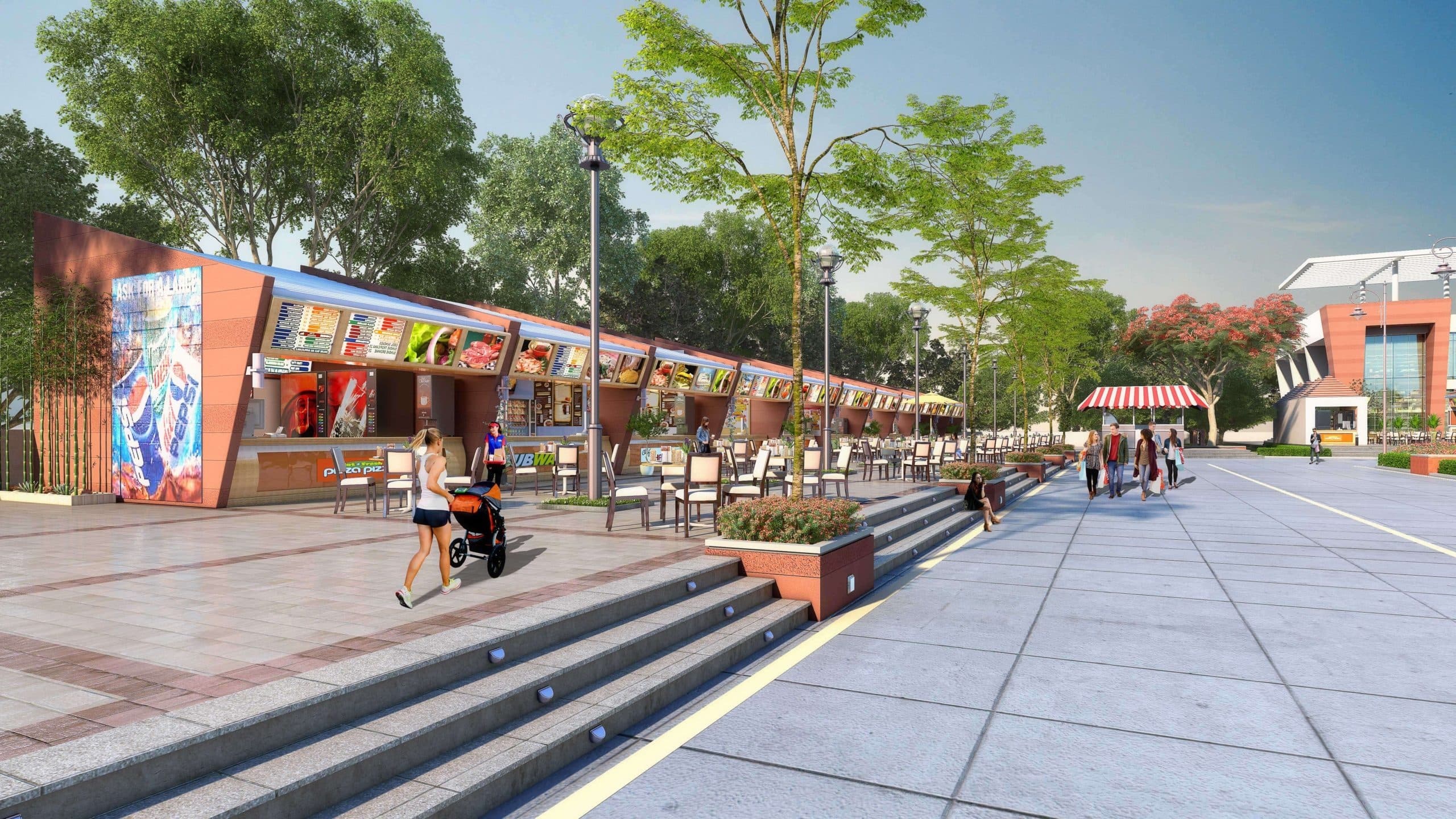 AGI Sky Garden, shopping street