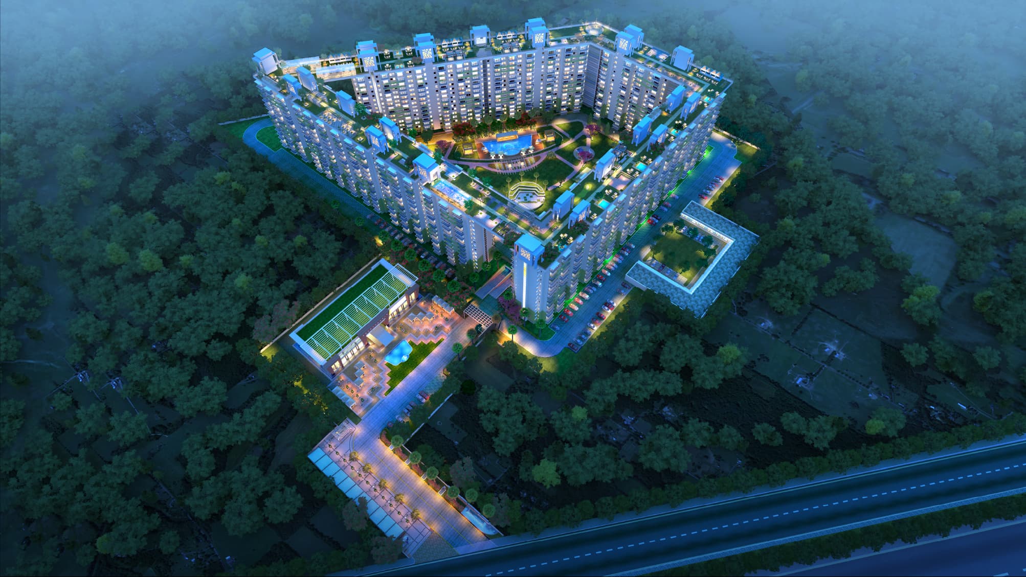 AGI Sky Garden, towers