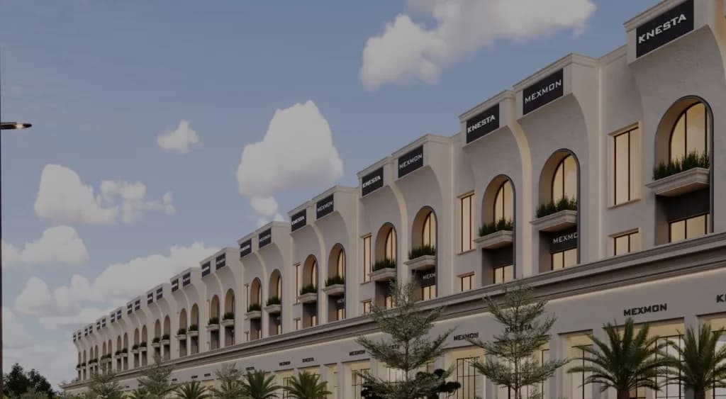Arched shop facade of Mexmon Highstreet (render)
