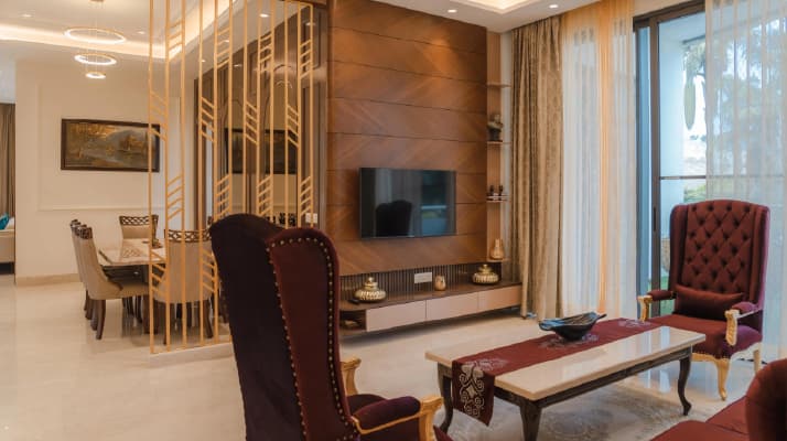 Living room in an AGI Sky Villas show flat